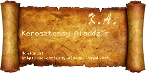 Keresztessy Aladár névjegykártya