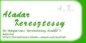 aladar keresztessy business card